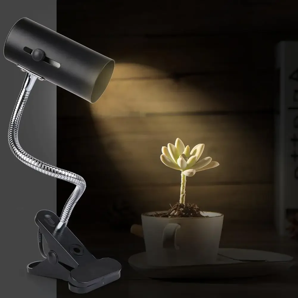 360 Degree Rotation Heating Lamp Clip Cover Durable Reptile E27 Lamp-socket Kit Clip-on Bulb Universal Light Holder