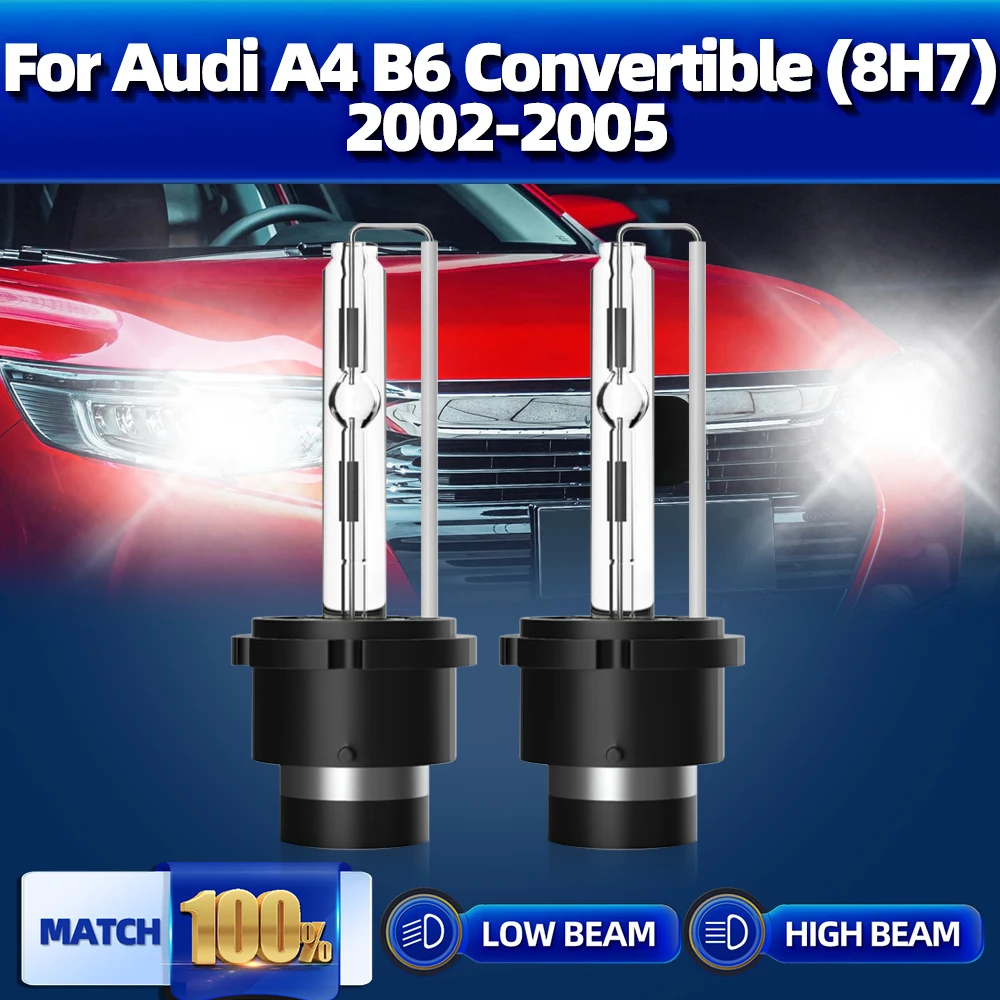 

D2S светодиодные лампы фар 20000LM Ксеноновые светильник 6000K белый CSP чип авто лампы для Audi A4 B6 кабриолет (8H7) 2002 2003 2004 2005