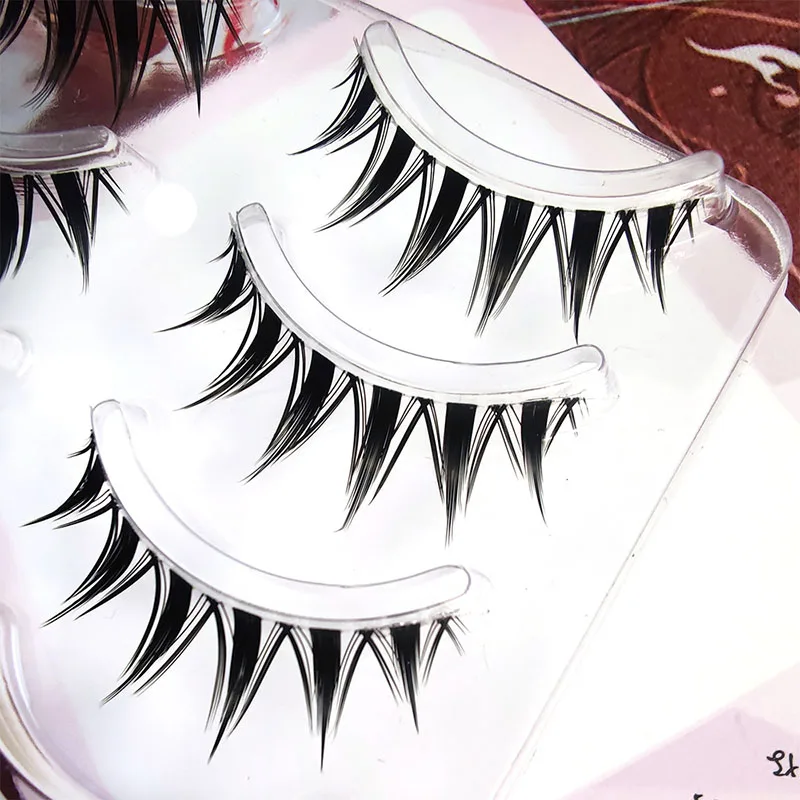 5 Paare neue Cosplay Luft falsche Wimpern natürliche transparente dünne Band Wimpern japanische Simulation Wimpern Verlängerung Make-up – Detail 3
