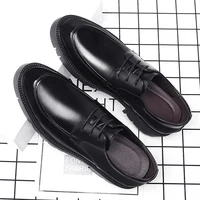 Chaussures d'Été et d'Automne en Cuir pour Homme, Rehaussantes, Hautes, Ajourées, pour Tenue d'Affaires, 8 à 10cm 4