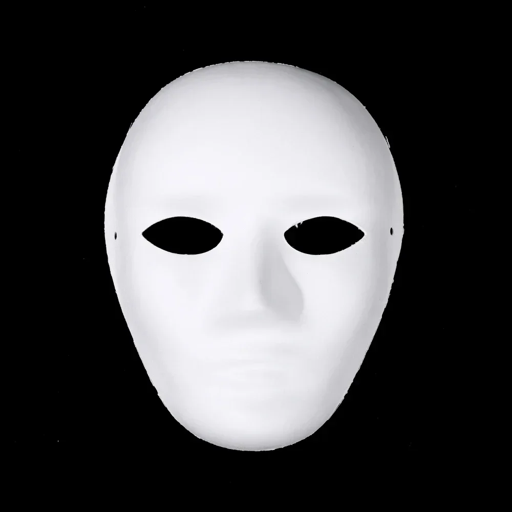 10 Maschere di Carta Bianca Fai da te in Cartone da Colorare Maschere Bianche in Maschera, Maschere di Carta Verniciabili per Carnevale, Cosplay, Halloween Party