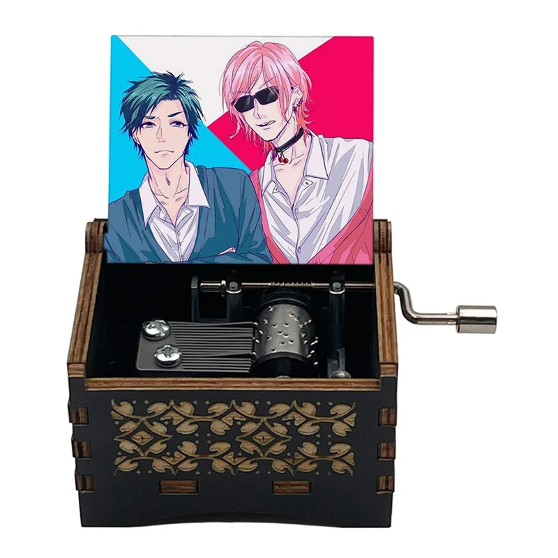 YARICHIN b Club AYATO Yuri figure print Wooden music theme touch you Music Musical BoxHome office accessories 2