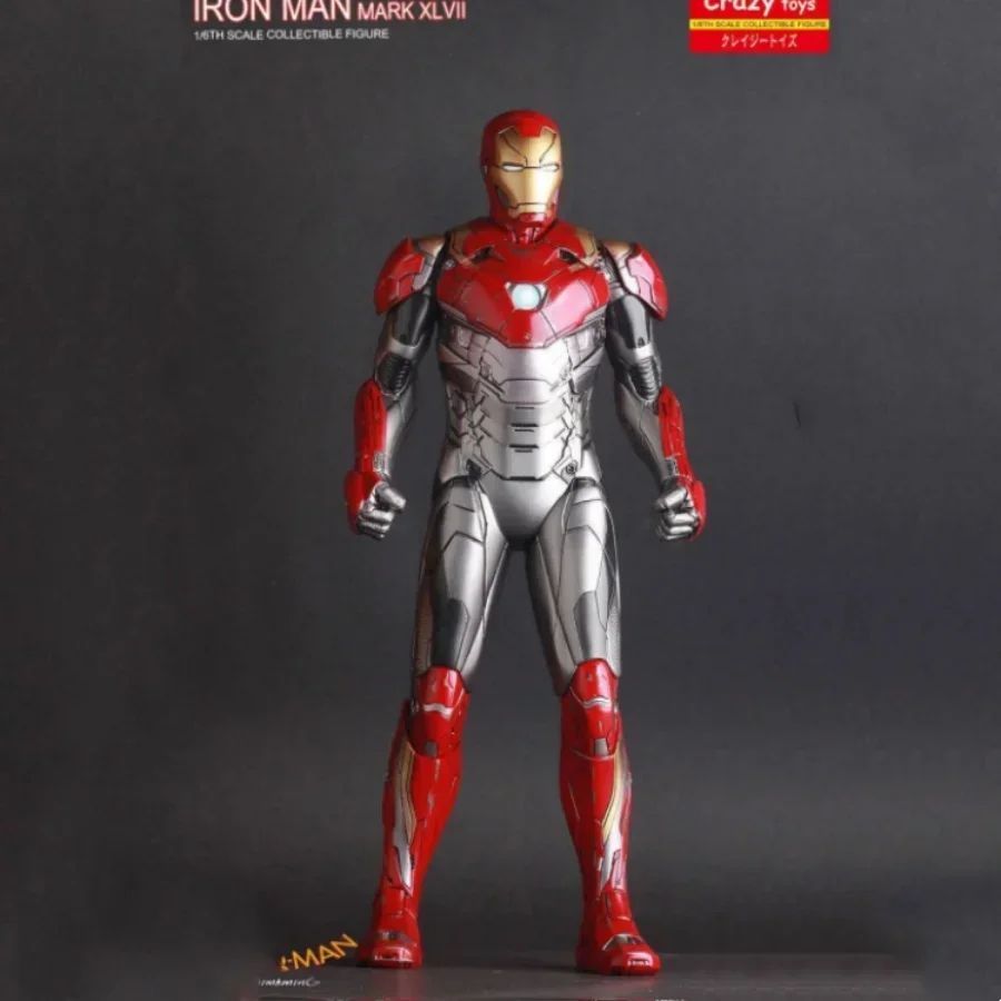 30cm-anime-iron-man-mk47-crazytoys-avengers-4-tony-stark-12-pollici-modello-da-collezione-action-figures-ornamenti-giocattoli-creativi
