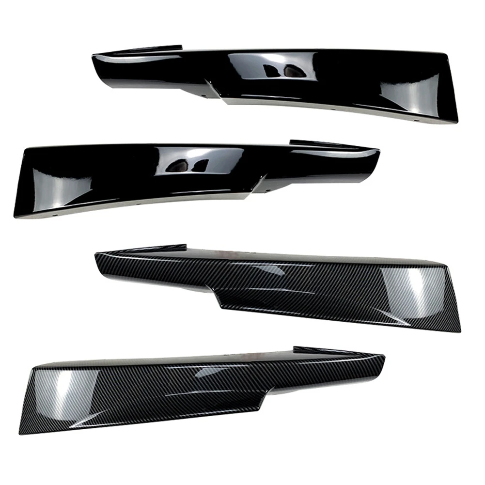 A61E-Glossy Black Front Bumper Lip Corner Cover Trim Lower Protector Splitter Spoiler for-BMW E90 320I 330I M-Tech LCI 09-12
