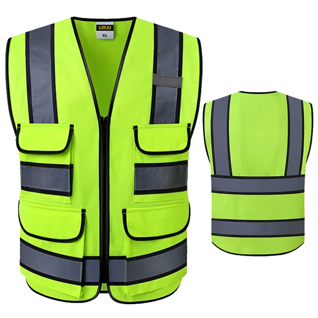 Hi Vis Multi-Pocket Safety Vest