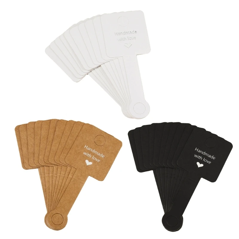 

Набор из 50 шт., складные карточки для шейных платков, самоклеящиеся этикетки, карточки для демонстрации сережек для ювелирных и