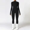 Zipper Yoga Rompers Long Sleeved One-piece Women's Sportswear Gym Jumpsuits Workout High-intensity Fitness Skin-tight Garment 3