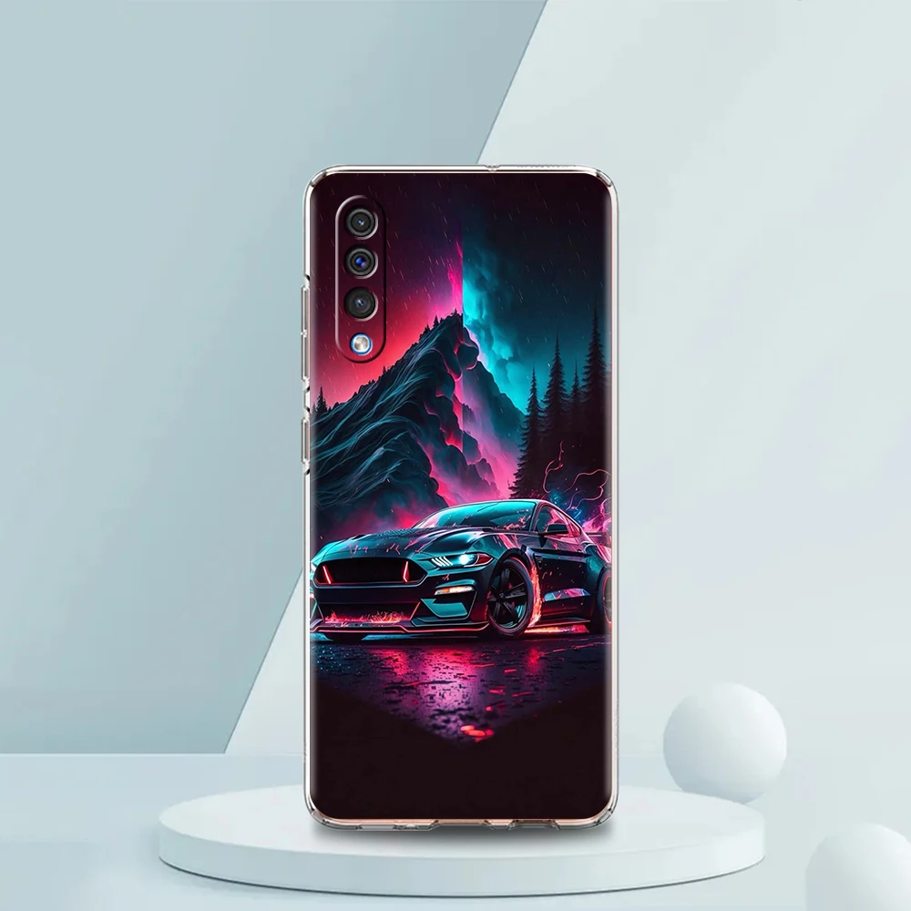 Neue Sportwagen Form Transparent Telefon Fall für Samsung Galaxy A12 A22 A50 A70 A40 A10 A20 A30 A02 A03S A04 Abdeckung Silikon Shell – Detail 1