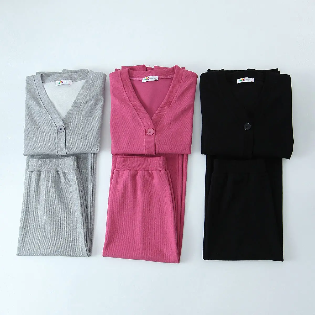 2023 Autumn Good Quality Clothes Women's Sets Plus Size Design Casual V-Neck Hoodie Coat Slit High Waisted Skirt Two Piece Suits