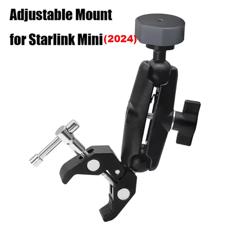 Starlink Mini Mount Starlink Mini Rv Ladder Roof Rack Mount Universally Adjustable Angle Clamp Adapter starlink mount bracket