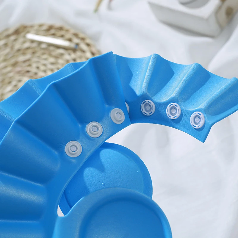 Baby Shower Soft Cap Adjustable Hair Wash Hat For Kids Ear Protection Safe Children Shampoo Bathing Shower Protect Head Cover hair wash hat shampoo shower cap baby hat