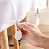 8/16PCS NEW Drop Shape Marble Pendant Tablecloth Weights With Clips Camping Reusable Compact Delicate Outdoor Tablecloths 4