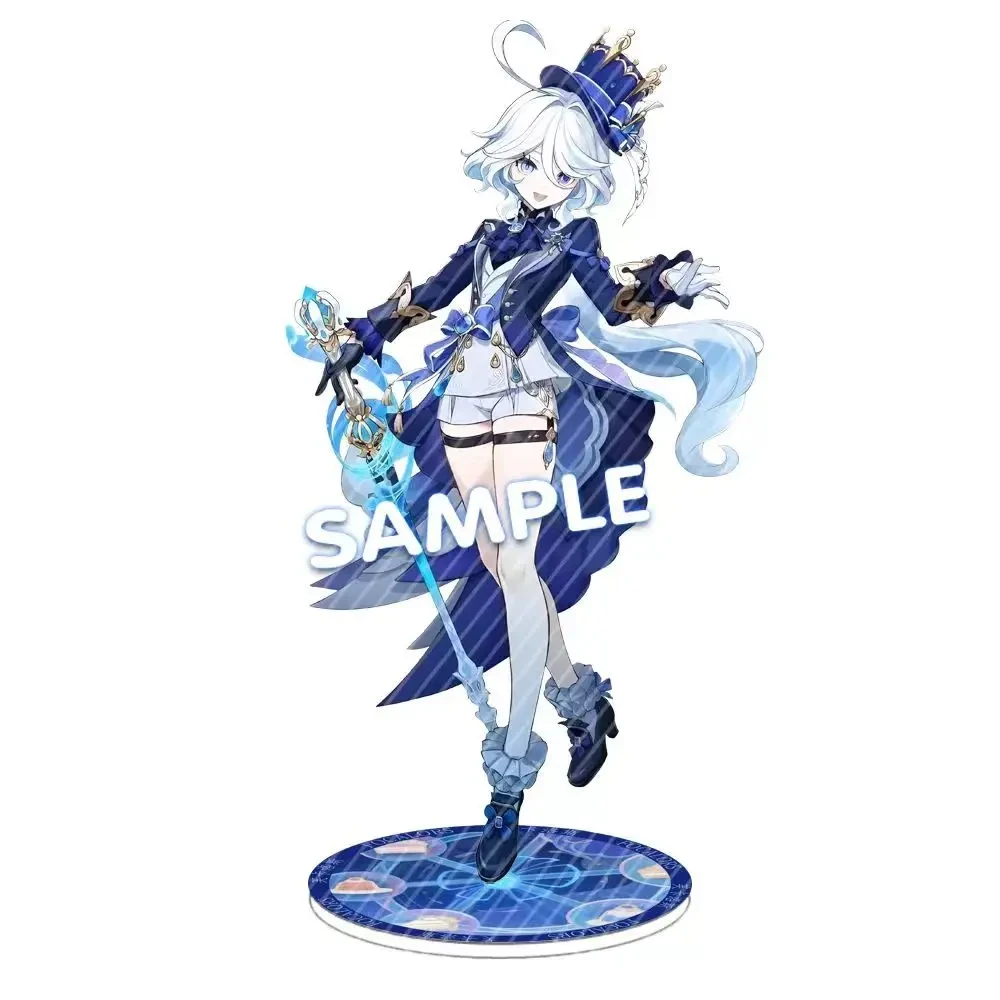 Game Arlecchino Chiori Navia Furina Neuvillette Lyney Genshin Impact Anime Acrylic Stand Model Desk Decor Standing Sign Fen Gift