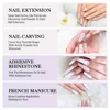 Acrylic Nail Kit Acrylic Powder Semi Permanent Nail Set Crystal Powder Glitter Acrylic liquid Manicure Set Full Kit All for Nail 5