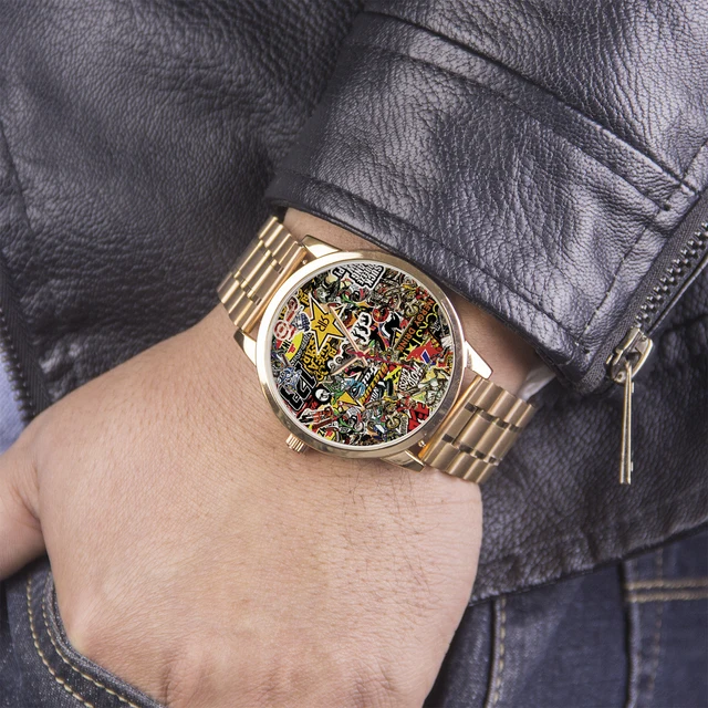 Montre-bracelet argentée avec logo Curren pour homme, montre