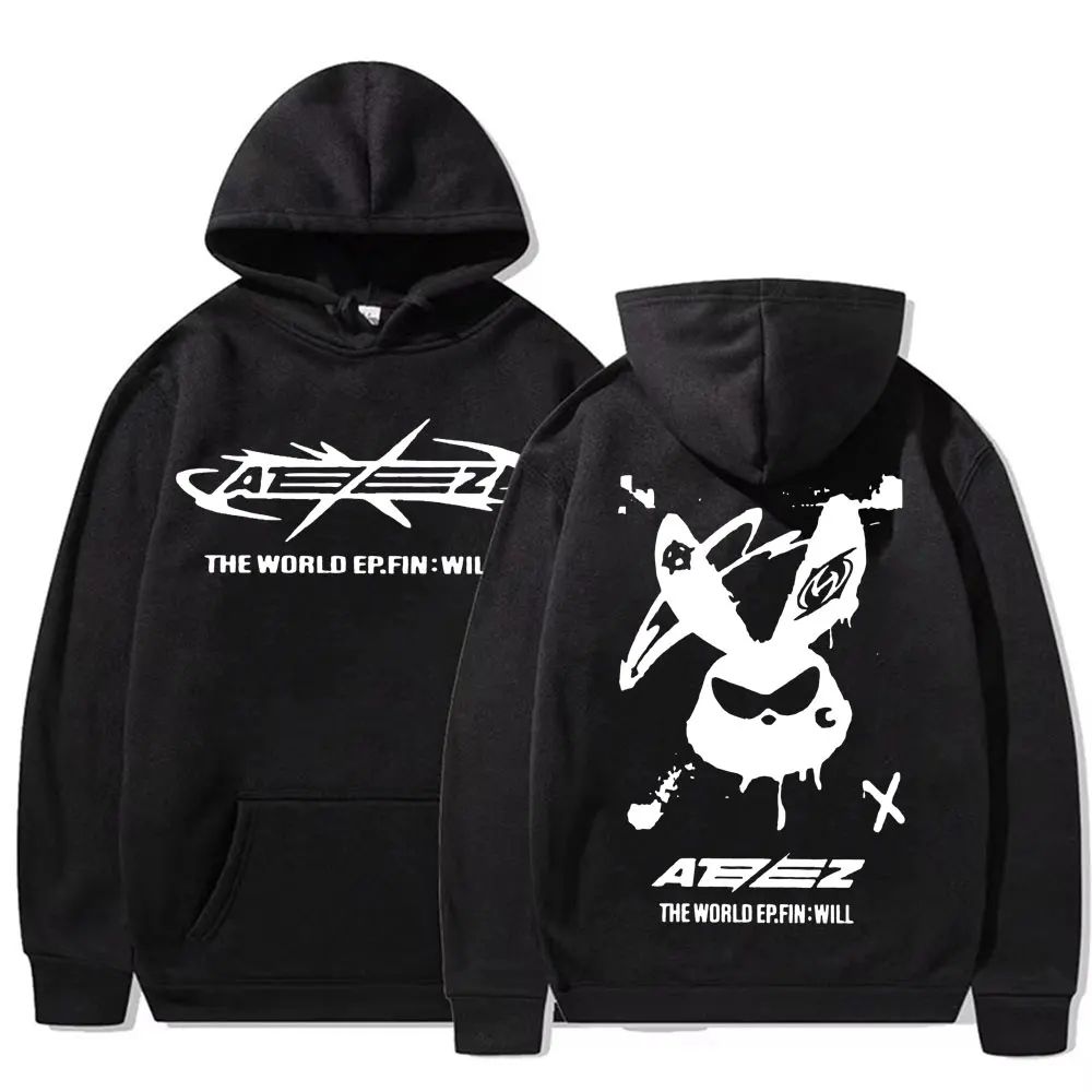 2025 Ateez World Tour Towards The Light: Will To Power Pullovers Men Women Korean Fashion Hip Hop Long Sleeve Sweatshirt Hoodies 6