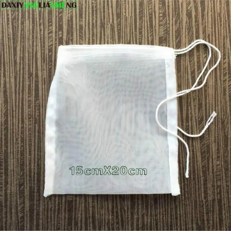 10pcs/lot 15x20cm 100/120/160mesh 150/120/96microns Fruit juice Coffee Wine nylon liquid filter bags Food grade mesh Filter Bag | Дом и сад