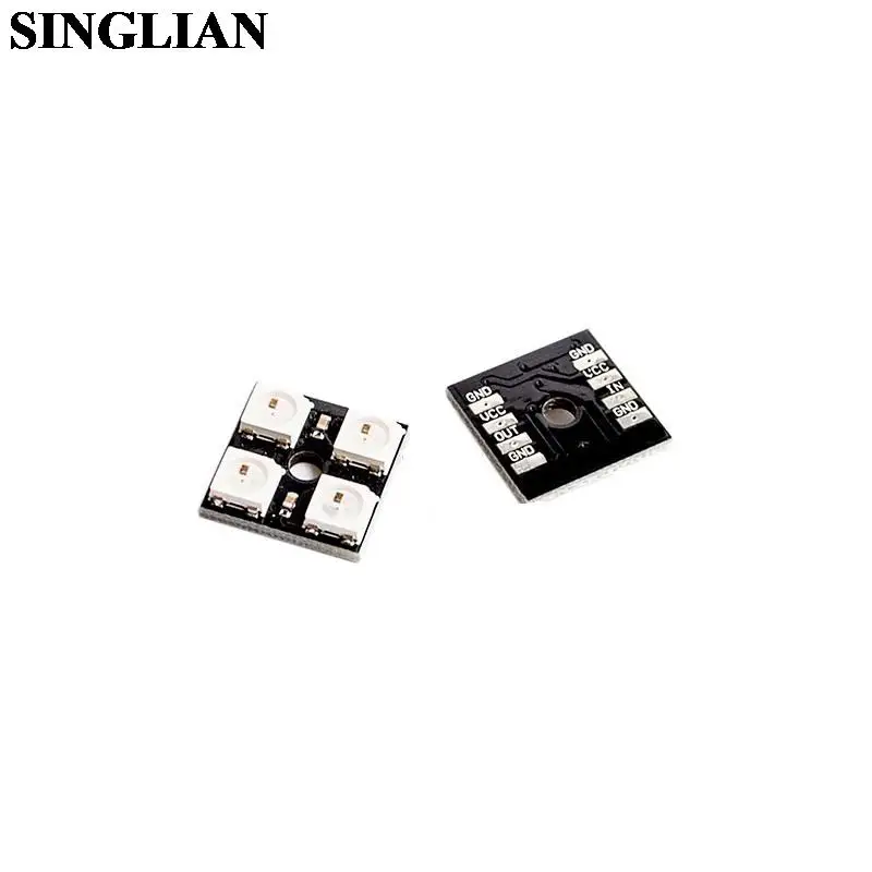 

WS2812B 4-Bit RGB LED Full Color Driver 4-bit Color Lamp Module Development Board