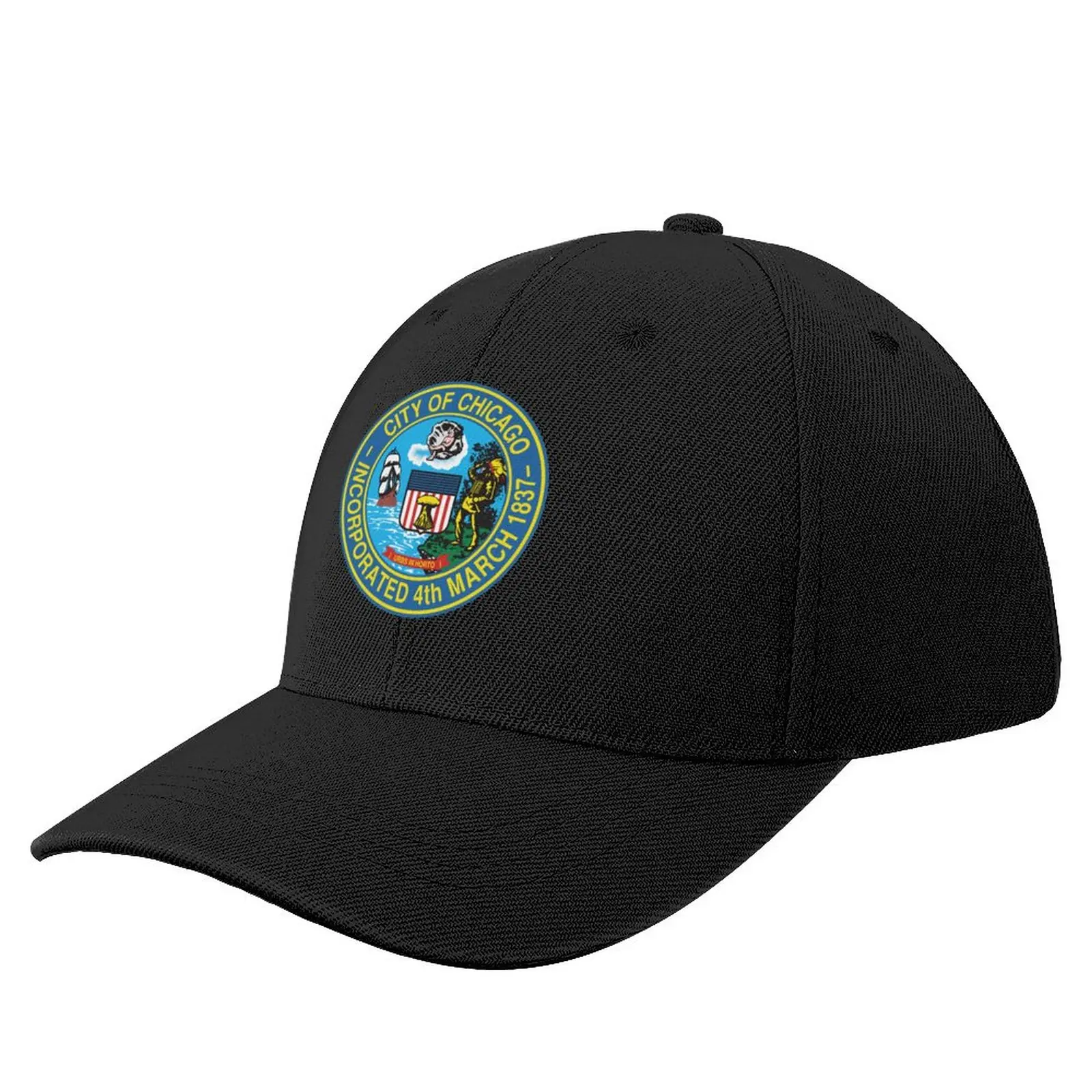 

Chicago coat of arms Baseball Cap Military Tactical Caps derby hat Men Hats Women's