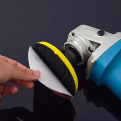 1 XBacking Pad +1 X Drill Adapter 3-7 Inch Self-Adhesive Backing Pad Polishing Plate With 10/14mm Thread Adapter For Rotary Tool