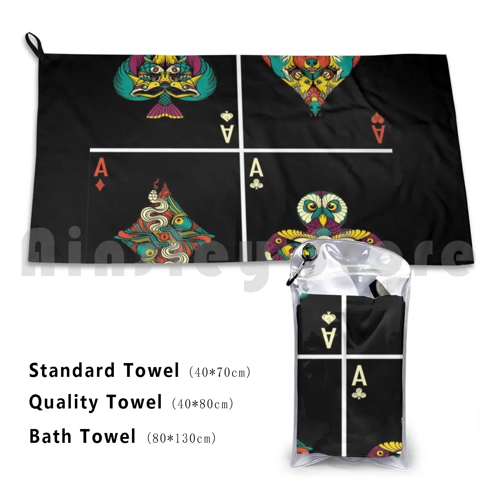 The Winning Aces Telo Da Bagno Cuscino Da Spiaggia Ace Queen Of Spades Destiny Black Destiny 2 Poker Ace Of Spade