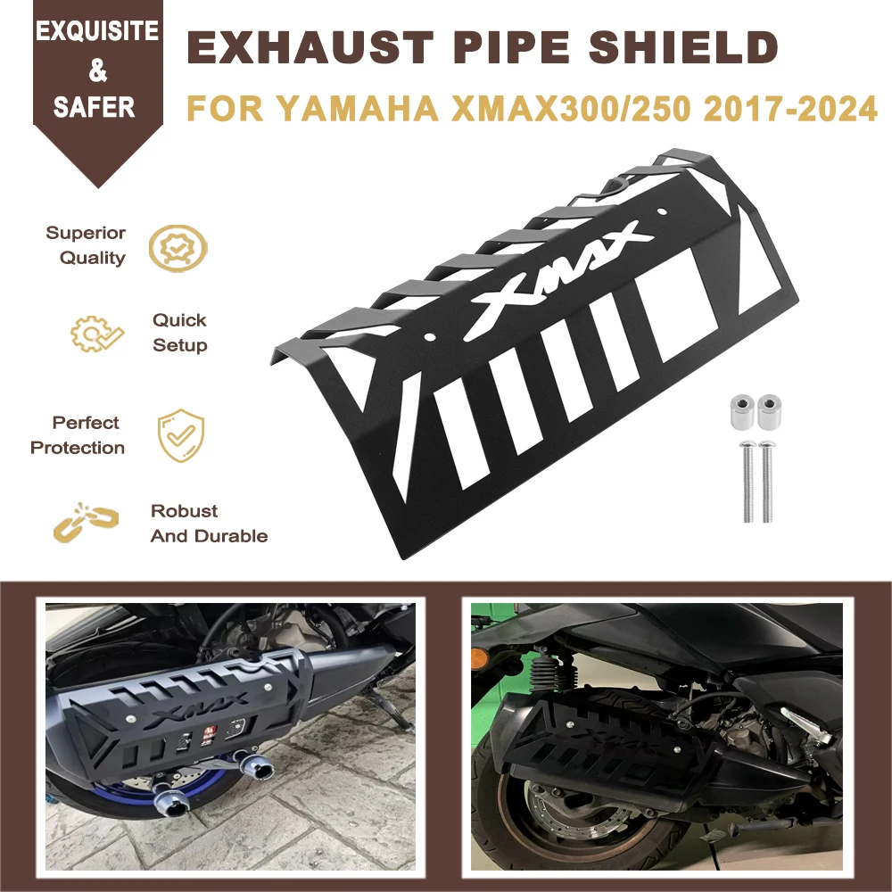 Motorcycle CNC Exhaust Pipe Shield Protector Heat Shield Cover Guard ...