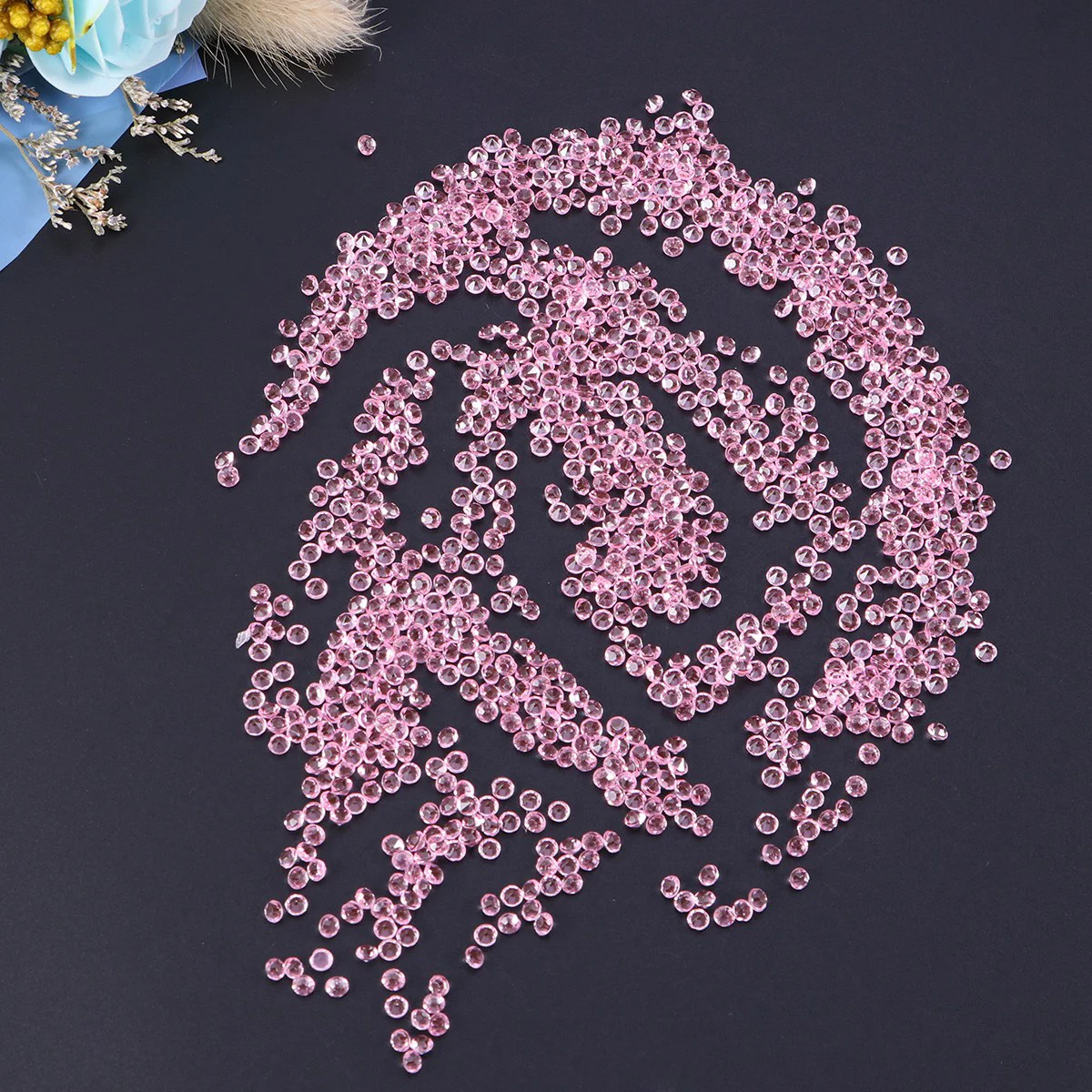 Twenty Thousand Pcs Acrylic Rhinestone Bright Color Craft Rhinestone Crystal Accessories Vase Fillers Fake Diamonds Clear Gems 3