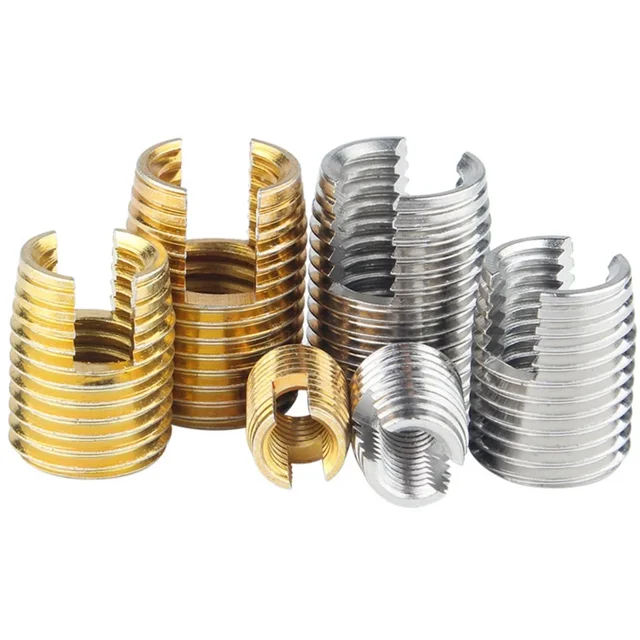 Tornillo de inserción de rosca autorroscante, pieza de reparación de rosca de tipo ranurado, 2-10 piezas, M2, M2.5, M3, M4, M5, M8, M10, M12, M14, M16 - Imagen 2