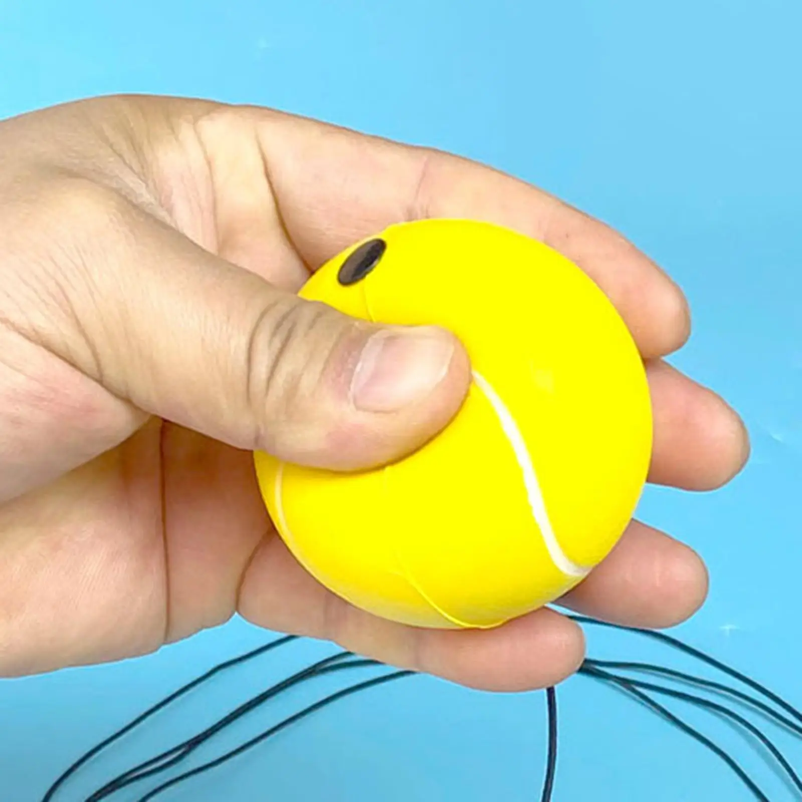 Tennis Trainer Ball 63mm With Cord Tool Replacement Training For Practice Beginner Players
