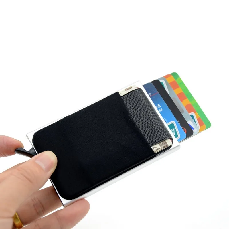 자동 신용카드 케이스 명함 케이스 금속 알루미늄 합금 RFID 카드 홀더