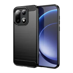 Luxury Shockproof Brushed TPU Anti - Slip Silicone Protective Phone Case Cover for OnePlus 15 (Black)