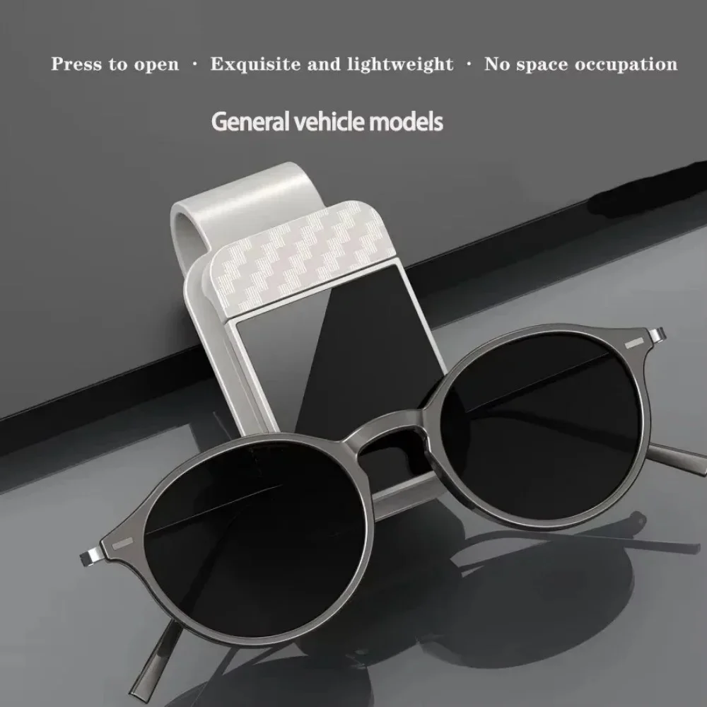 Clip per occhiali da sole per auto, portaocchiali da sole, portaocchiali, clip porta biglietti e carte per auto, accessorio per interni auto - Image 4