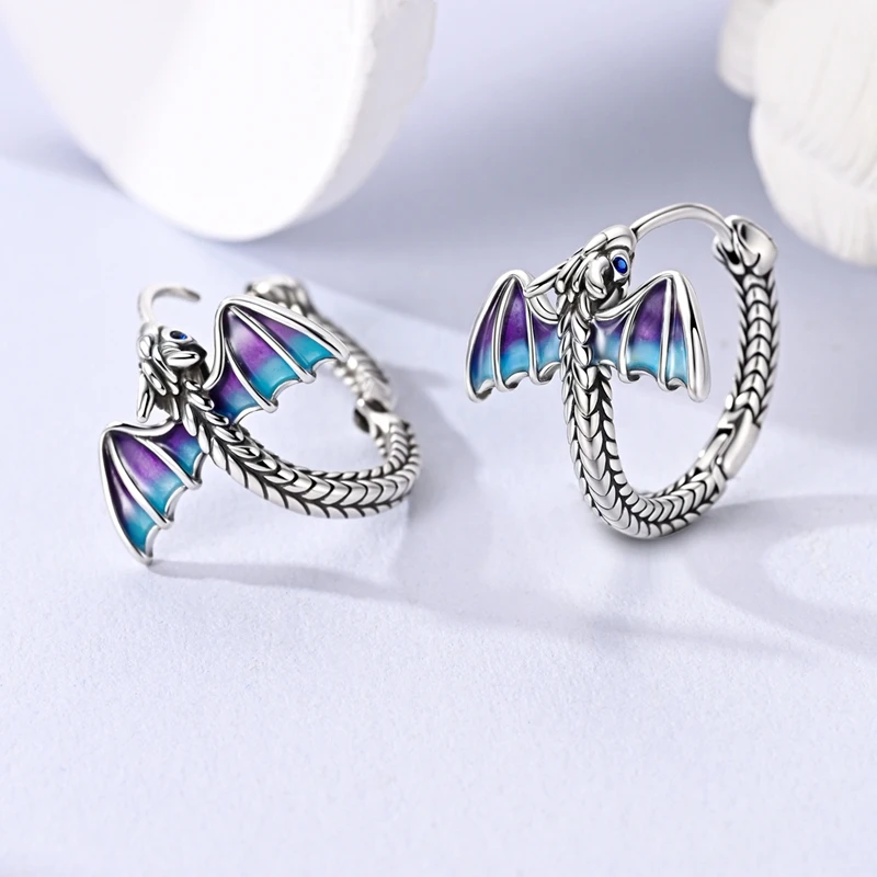 925 Sterling Silver Hoop Earrings Large Round Simple Zirconia Drop Earrings for Women Girl Party Birthday Wedding Jewelry Gifts
