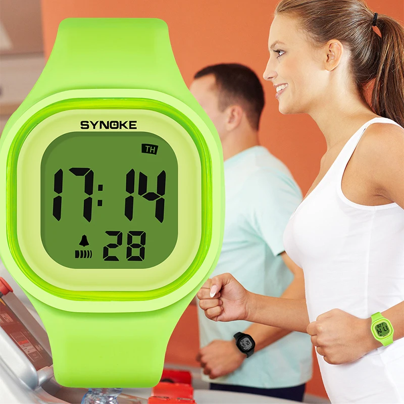 Women Watches Waterproof Sports Watch Couple Square Dial Electronic Clock Mens Digital Watches Boy Girl Gift quartz watch digital watch
