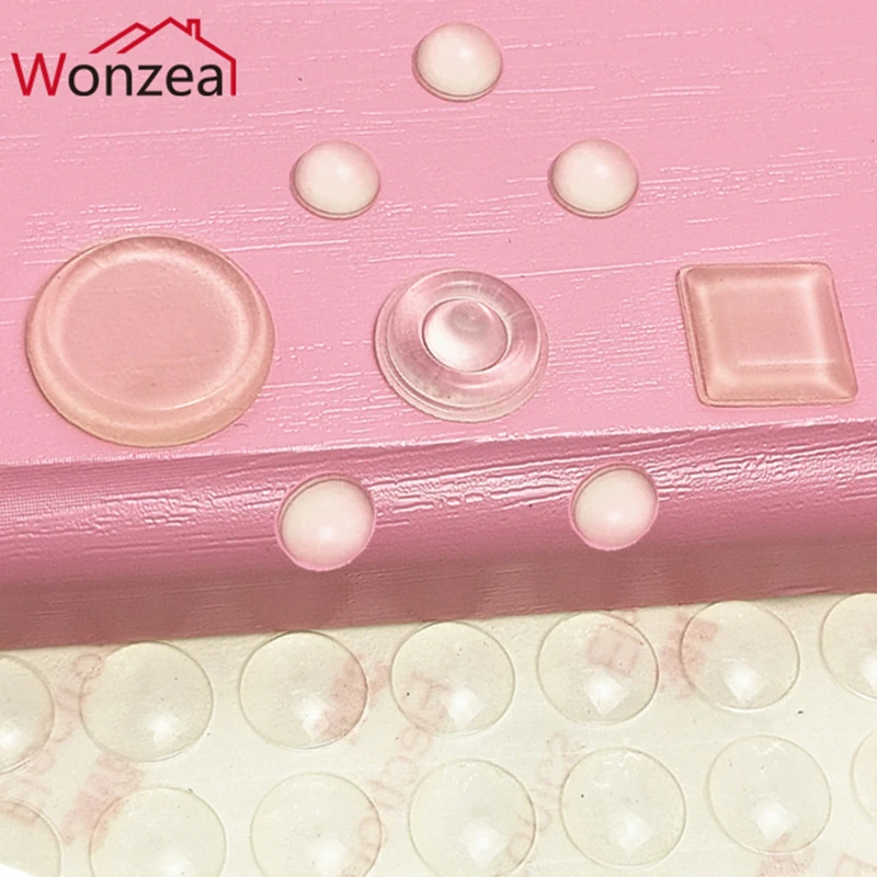 Door Stopper Self Adhesive Rubber Damper Buffer Cabinet Door Bumpers Silicone Furniture Pads Cushion Protective Pads