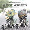 Childrens Dinosaur Modeling Pullback Motorcycle Simulation Locomotive Inertia Car miniatures item Animal figurines Dinosaur toys 2