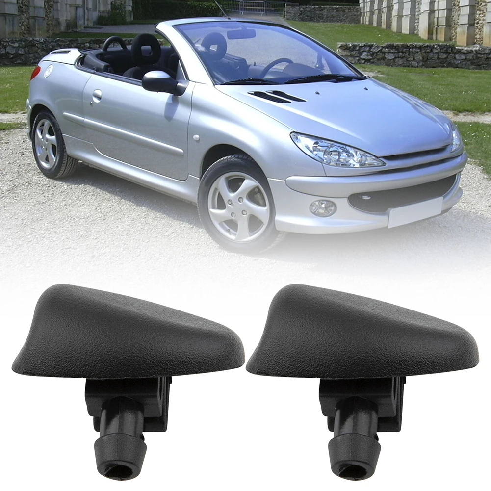 

2pc Car Front Windscreen Wiper Water Washer Jet Nozzle For 407 206 C2 C5 6438J2/6438E6/6438AV/6438W2/6438Z1 Auto Accessories Set