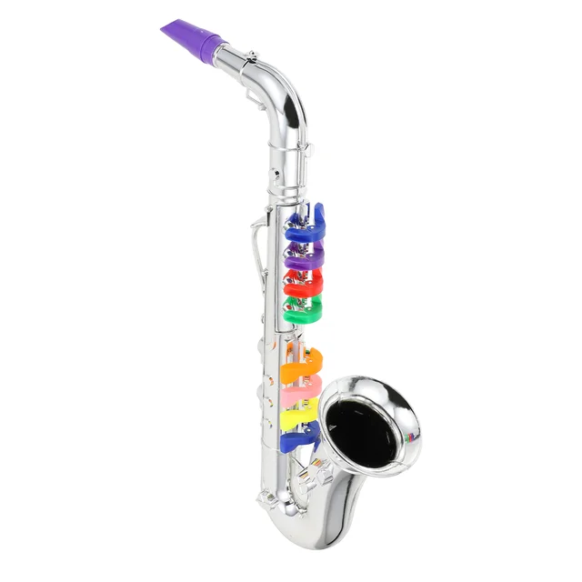 Fake Saxophone Toy Simulation Music Saxophone Model Children's Music Toy Trumpet Musical Wind Instruments Kids Birthday 6