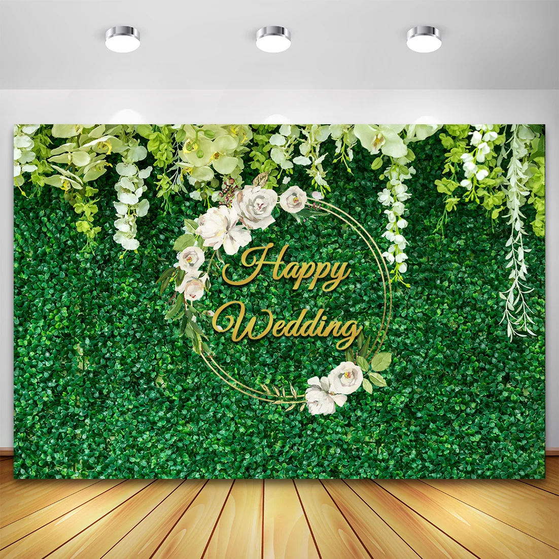 Nature Spring 3D Green Leaves Photography Backdrops Newborn Baby Shower Photo Background Wall Art Wedding Birthday Party Decoration Banner Studio Props Cake Table Booth 9x6ft