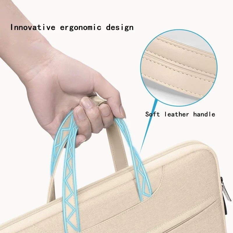 Borsa per laptop 13.3 14 16 pollici Custodia per notebook Uomo Donna Borsa portatile Valigetta per MacBook Air Pro Xiaomi Huawei ASUS Regalo - immagine 4