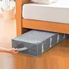 Under Bed Non Woven Blanket Clothes Storage Bags Cotton Large Capacity Quilt Moisture Proof and Dustproof Bags Home Organizer 2