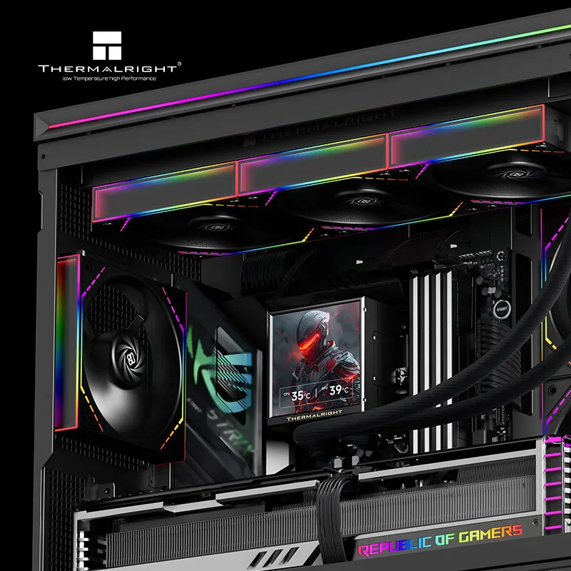 THERMALRIGHT Water Cooling Radiator PEERLESS VISION 360 ARGB, 3.95 Inch Full Screen Wireless Splicing Fan LGA1851 - Image 6