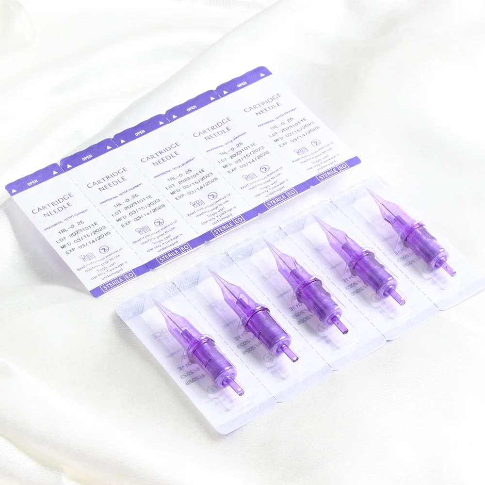10pcs Tattoo Cartridge Needle Sterilize Membrane Tattoo Needle RL RS RM for rotary tattoo machine cartuchos para tatuar
