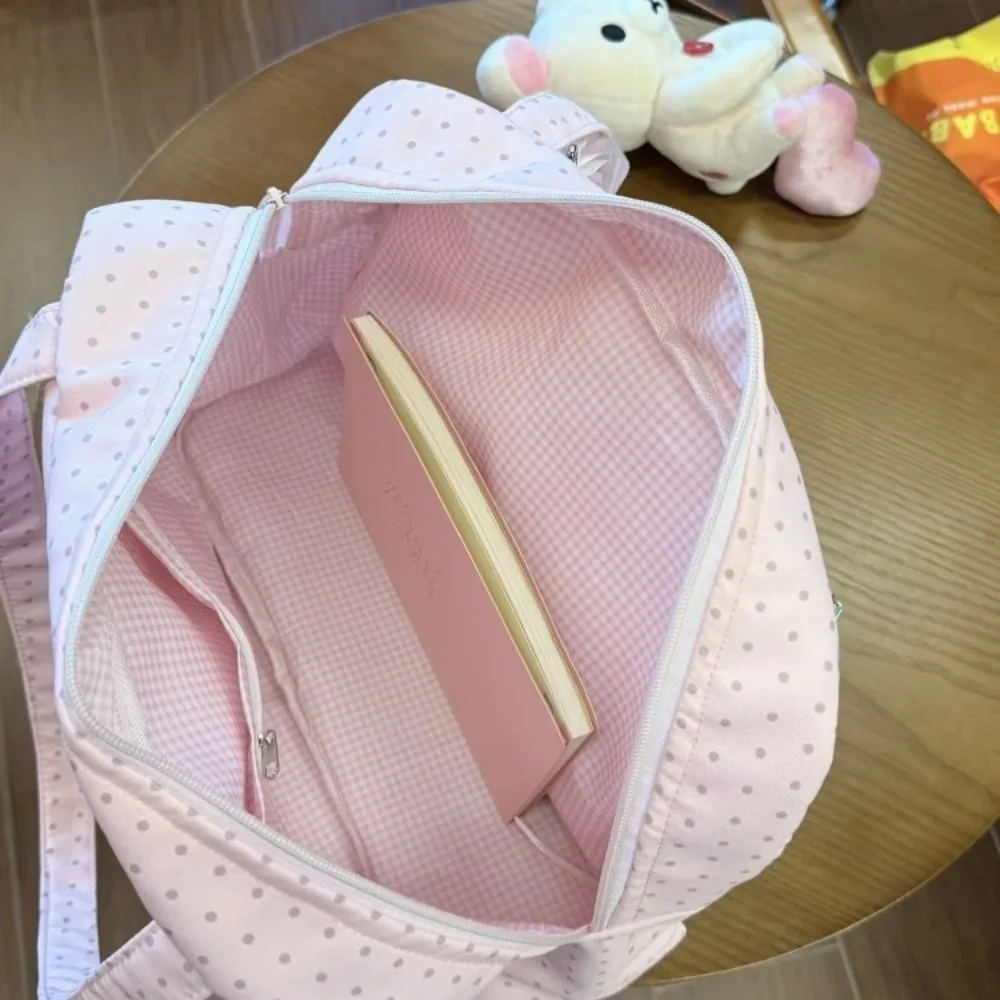 Borsa a Pois alla Moda, Borsa Ita di Grande Capacità, Borsa a Mano da Donna - immagine 2