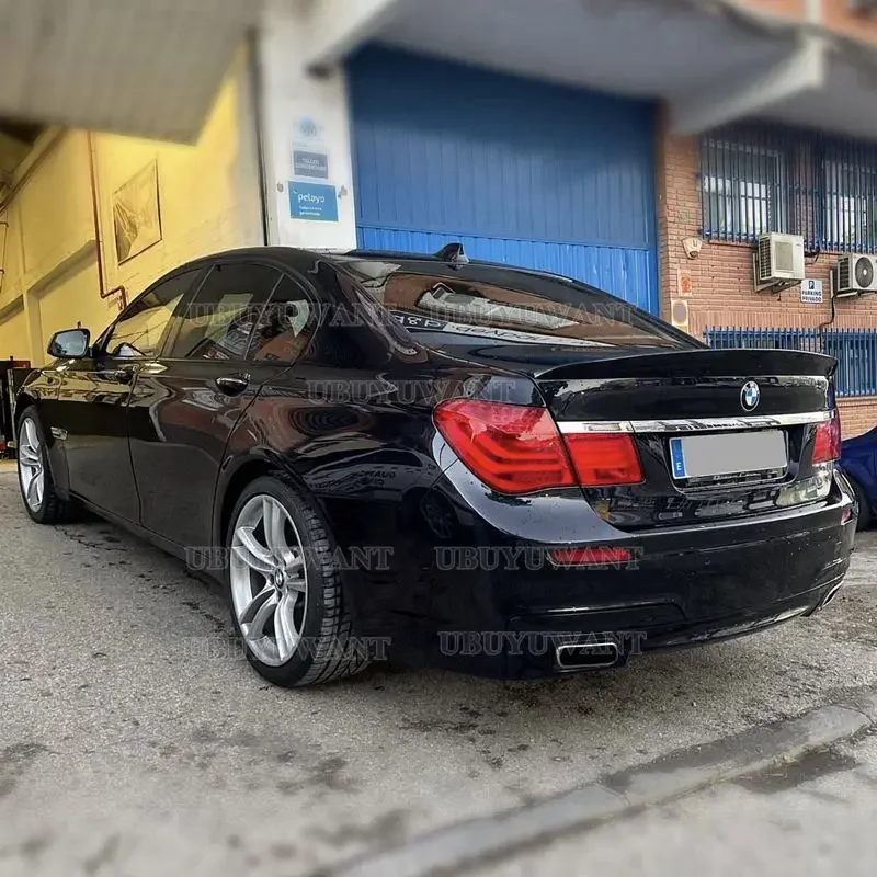 

Для 2008-2014 BMW 7 Series F01 F02 740i 750i черная карбоновая Задняя Крышка багажника автомобильного крыла Ducktail Lip спойлер, аксессуары