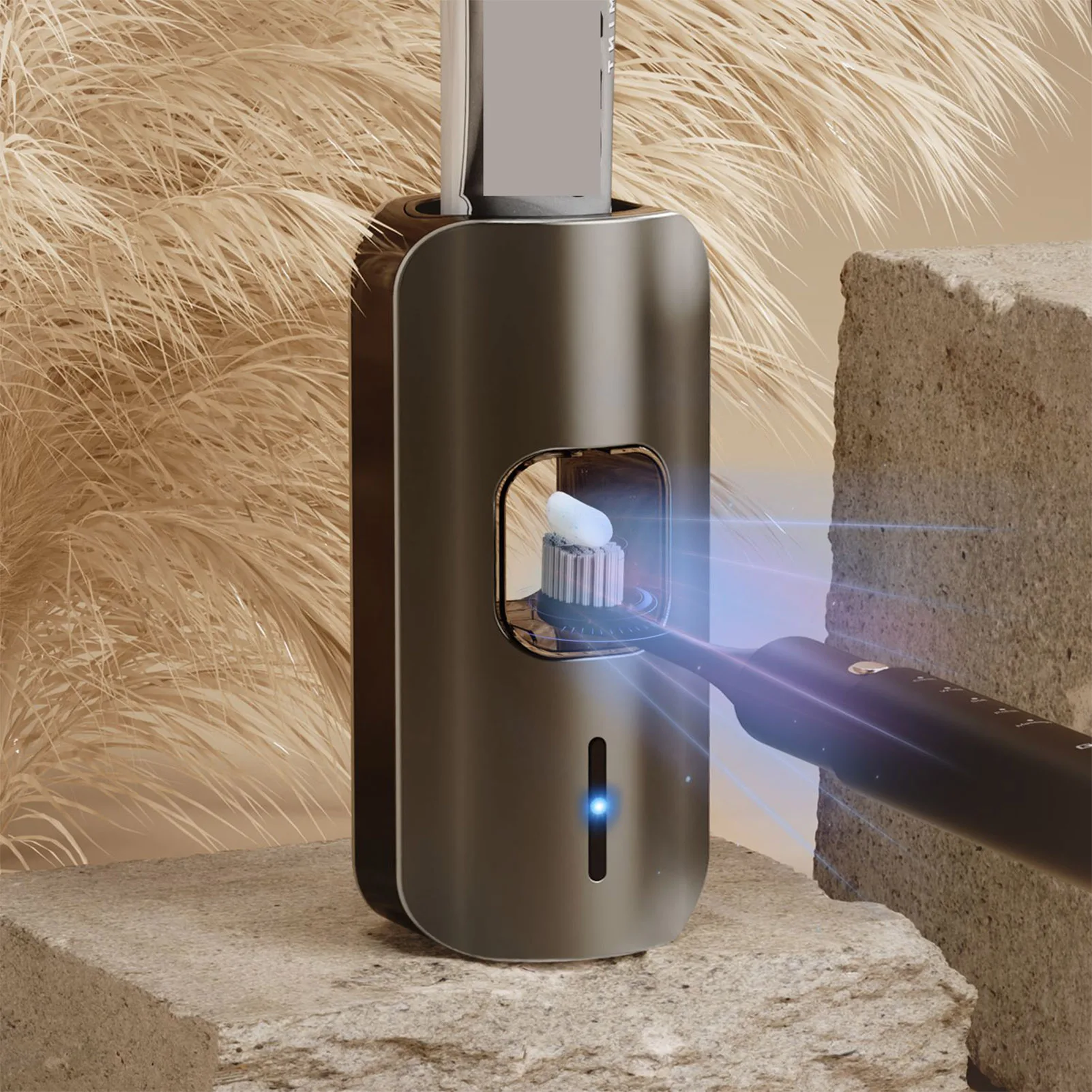 เครื่องจ่ายยาสีฟันอัตโนมัติอัจฉริยะ Punch-free เครื่องคั้นยาสีฟันติดทนนานสําหรับห้องน้ําห้องน้ําสําหรับครอบครัว 1