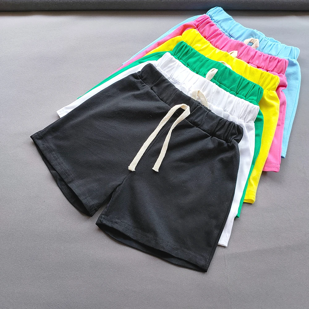Summer Kids Shorts Korean Candy Color Sports Cotton Casual Children Beach kids shorts