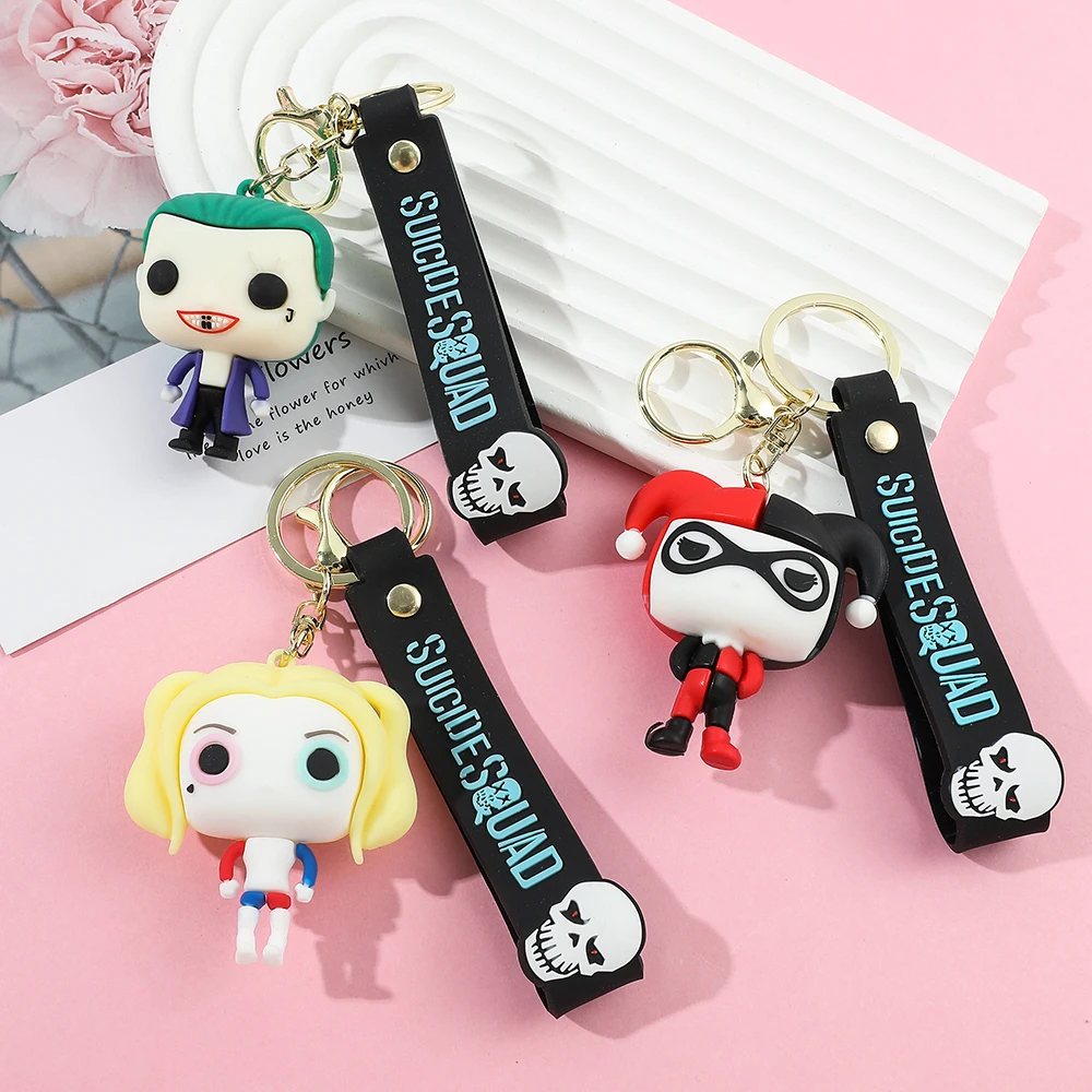 FunkoPop！KEY CHAIN JOKER HARLEYQUINN Funko Pop! Keychain Harley Quinn, Batman DC Comics (Joker