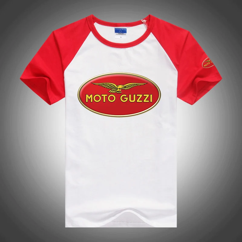 designer shirts 2022 Summer New Moto Guzzi Print Comfortable Solid Color Leisure Breathable Decal T-shirt Fashion Casual Round Neck Cotton Tops men t shirts