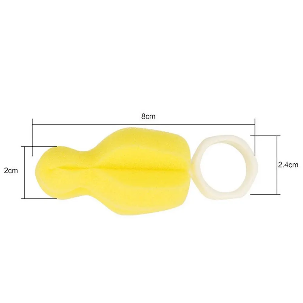 Milk Container Nipple Sponge Cleaner No Dead Angle 360 Degree Rotating Sponge Brush Pacifier Brush Teat Cleaner Cleaning Brush
